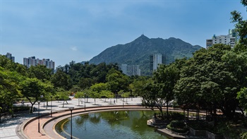 Tuen Mun Park covers an area of about 12.5 hectares, comprising of a 1 hectare artificial lake and a wide range of facilities including The Reptile House, roller-skating rink, amphitheatre, inclusive children’s playgrounds, etc. The park is a lush green haven with about 1,500 trees and 100,000 shrubs of about 200 various species, offering a peaceful and passive recreational space for the community.